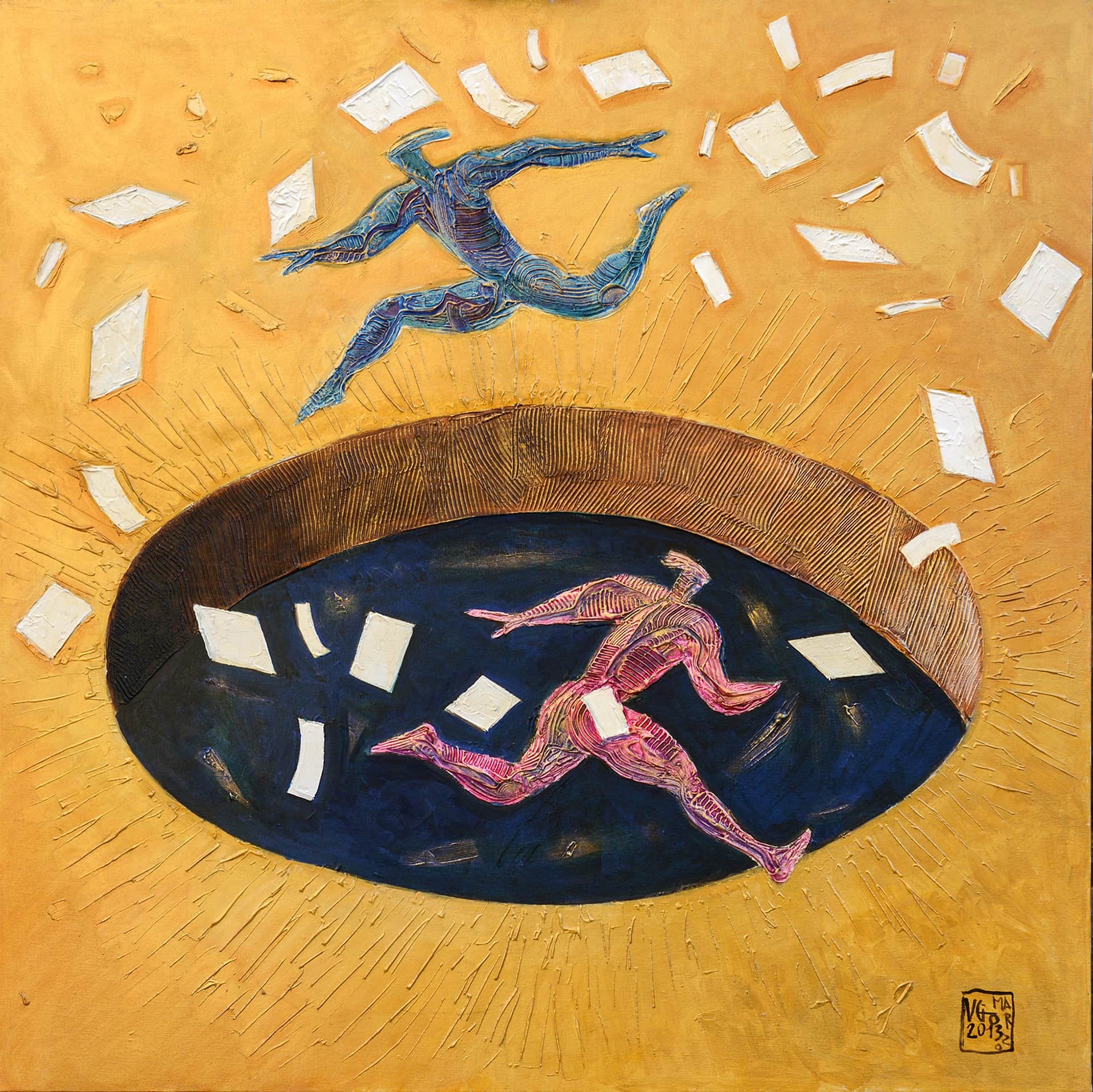 Vito Giarrizzo, Buco nero, 100x100 cm, 2013
