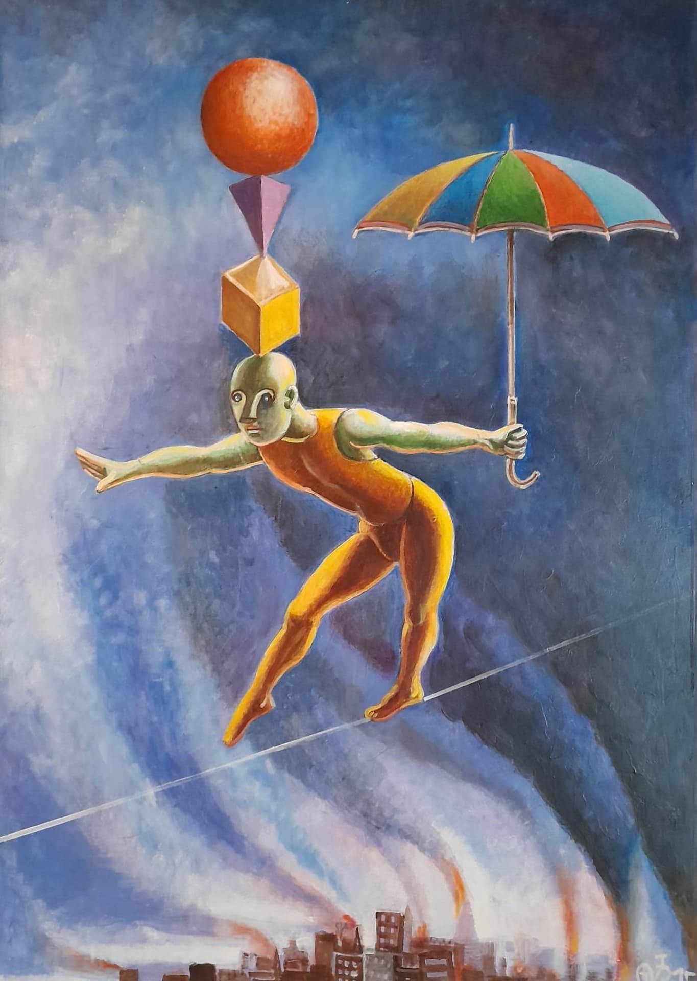 Vito Giarrizzo, Funambolo, 70x100 cm, 2015