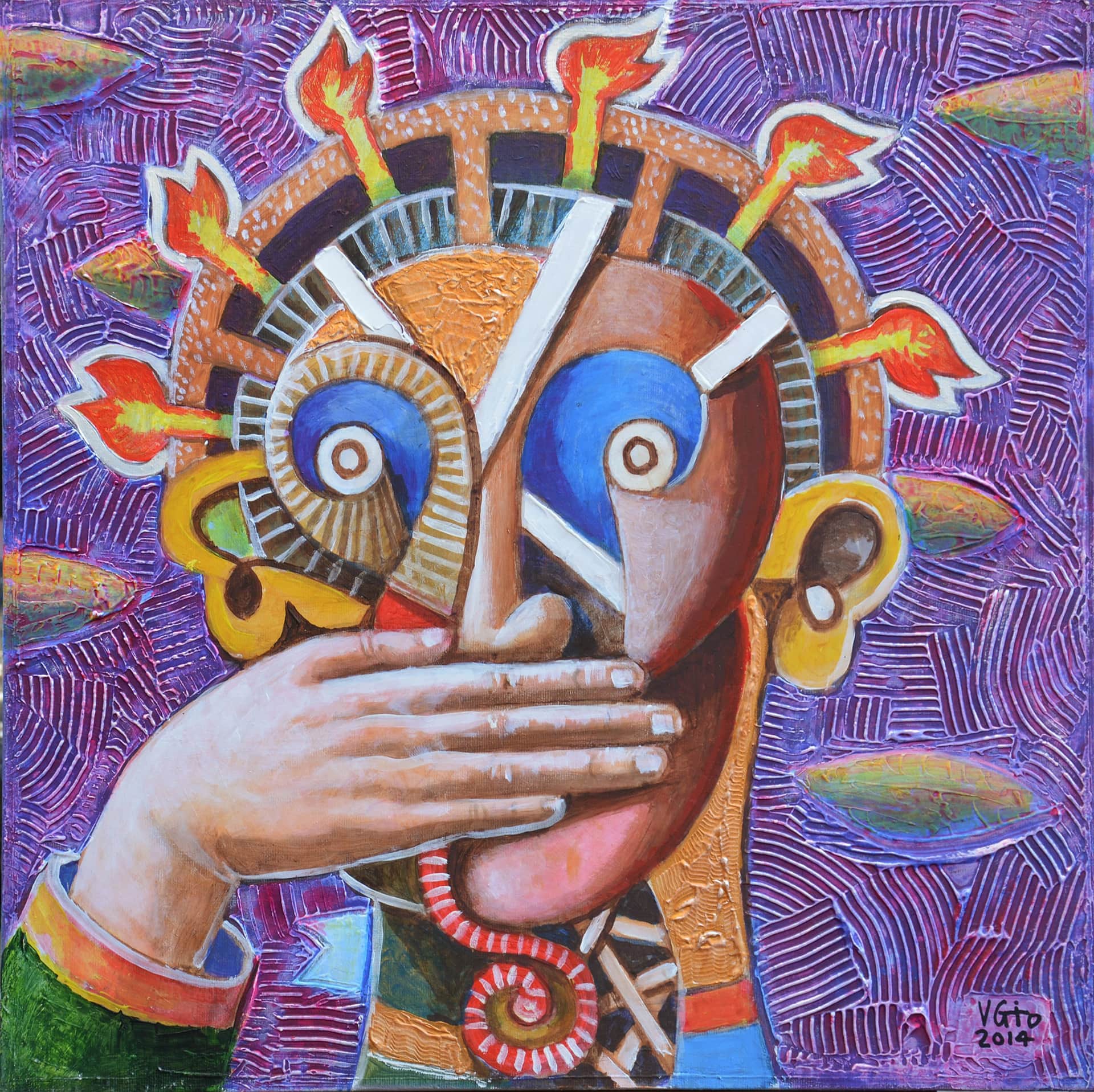 Vito Giarrizzo, Non parlo, 50x50 cm, 2014