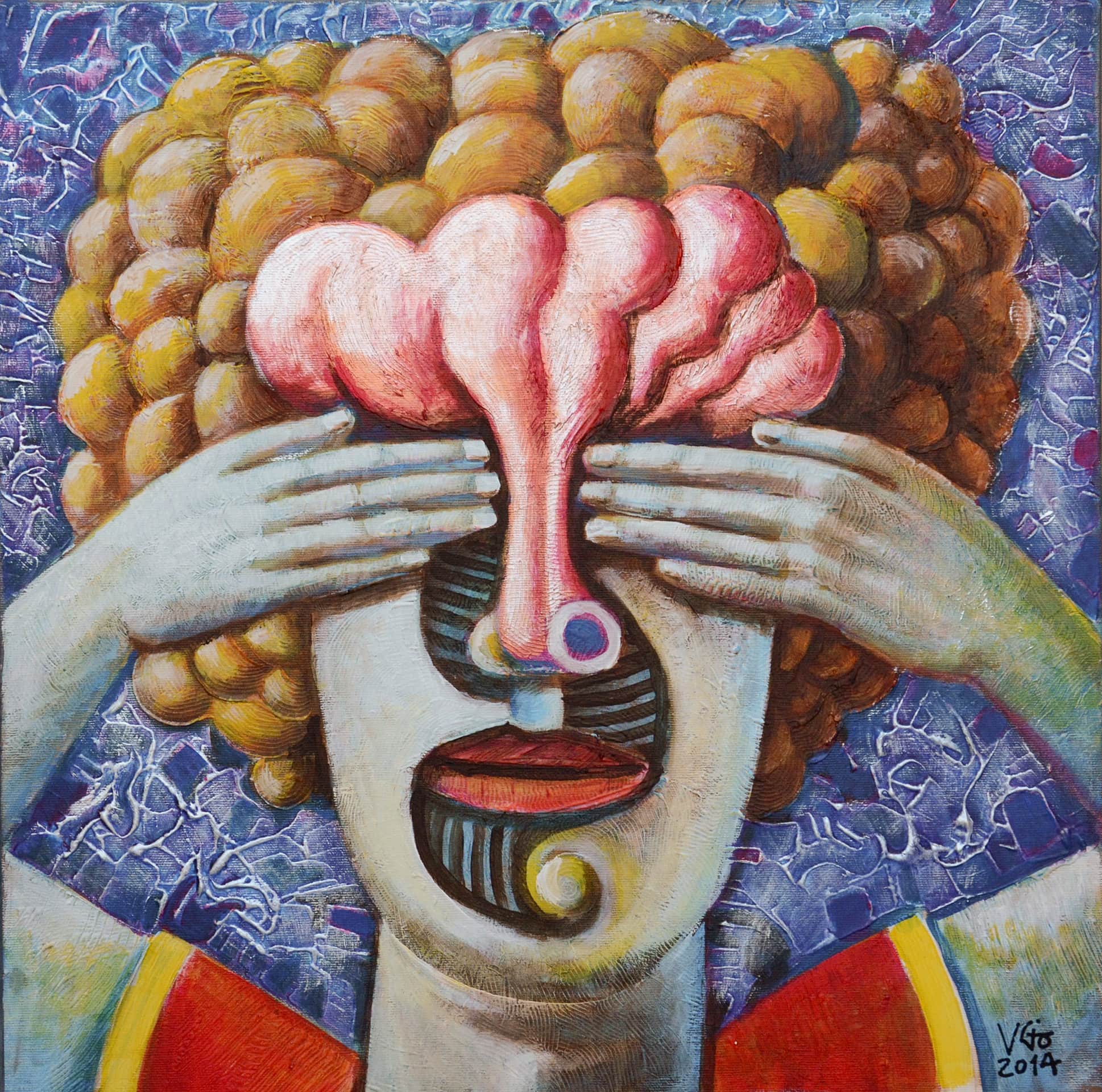 Vito Giarrizzo, Non vedo, 50x50 cm, 2014